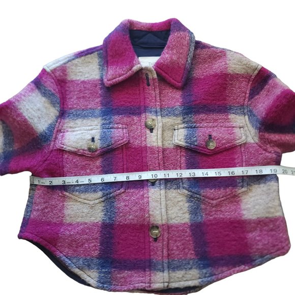 Ariztia Wilfred free Ganna Jacket short, pink blue plaid - Picture 7 of 11